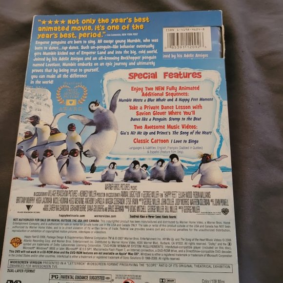 2 Movies Happy Feet (wide screen edition) Nanny McPhee (the new Mary Poppins) - Picture 3 of 5